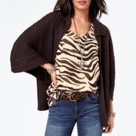 CAbi Sweaters - CAbi Cardigan Repose Cape Sweater #3702